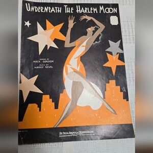 1932 'Underneath the Harlem Moon' Sheet Music